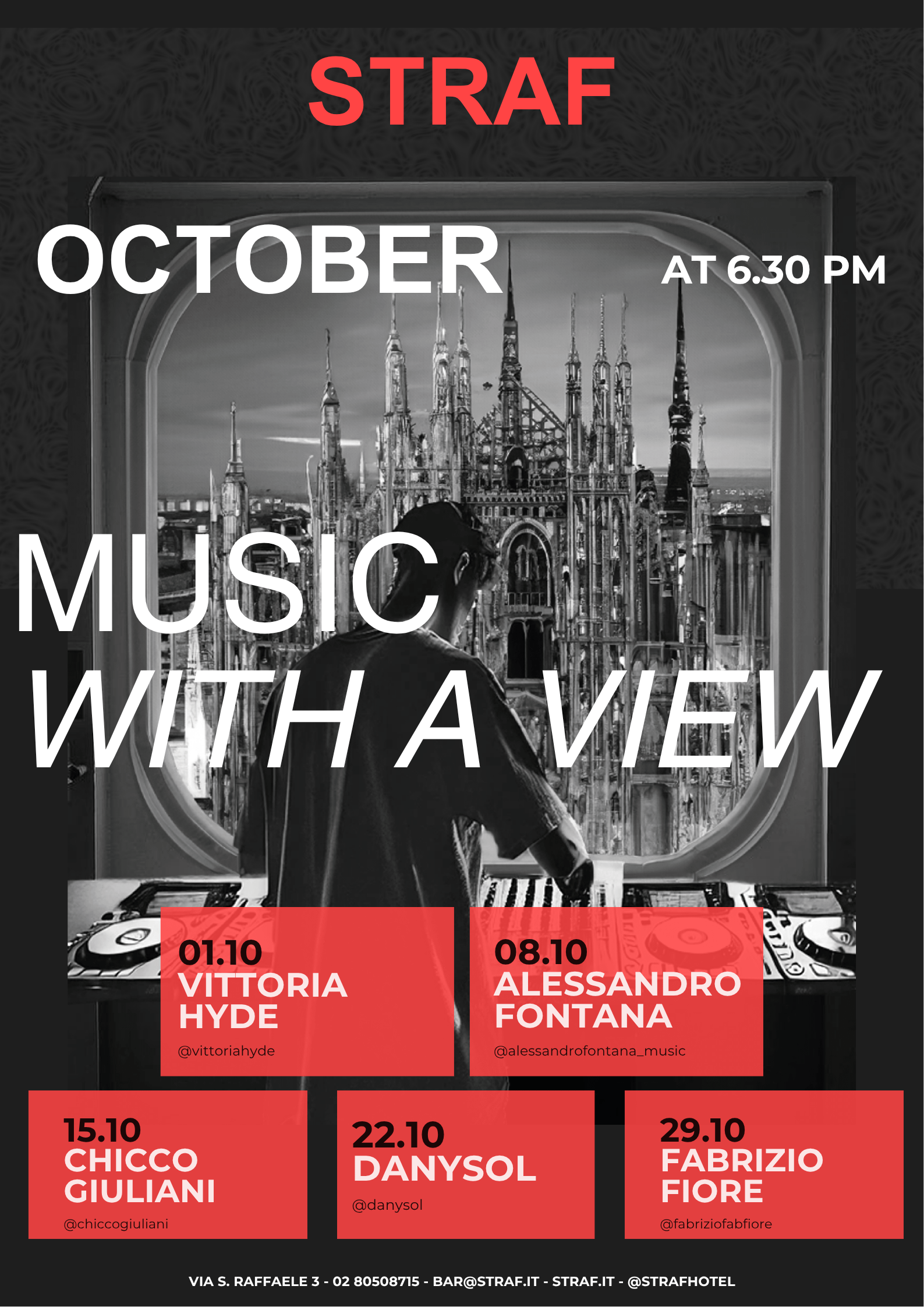 DJ SET Calendario - Ottobre 2026
