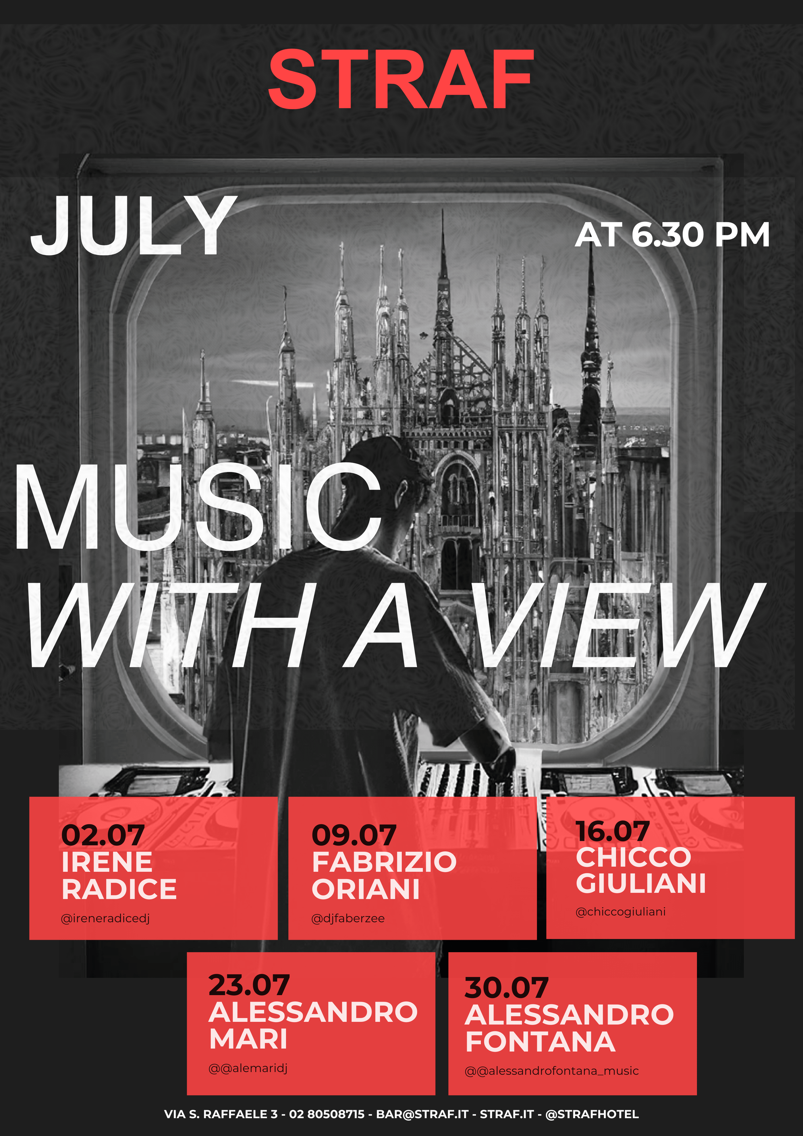 DJ SET Calendario - LUGLIO 2026